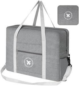 AiQInu Bolso de Viaje Plegable 45x36x20cm, Bolsa de Equipaje Bolsas para Easyjet, Bolsas de Viaje Equipaje de Mano Maleta de Viaje Bolsa Deportiva Mano (Gris)
