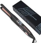Layhou Men's Hair Straightener Short Hair Straightener Dual Use Curling and Straightening Iron 10mm Narrow Plates Men's Hairdressing Tool