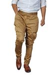 Breakthrough Jodhpur Breeches with KNEEPATCH for Men | Jodhpur Pants | Polo Pants | Fashion Wear Balloon Pants | Ethnic Trousers (Breeches Brown with Brown Knee Patch)