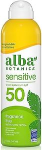 Alba Botanica Very Emolient Continuous Clear Spray Sunscreen SPF 50 - Fragrance Free, 6 ounce (Packaging may vary)