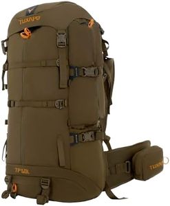 Tuxapo Internal Frame Hunting Backpack 60L, Coyote Brown