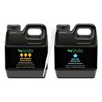 Indo pH Control Kit - pH Up and pH Down Hard Water - Helps Maintain Optimum pH Levels for Plant nutrients (1 L / 32 oz Each)