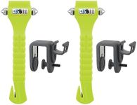 Lifehammer Brand Car Safety Hammer, The Original Emergency Auto Escape and Rescue Tool with Seatbelt Cutter, Made in The Netherlands, Glow Yellow (Pack of 2)