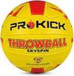 Prokick Skyspin Throw Ball Suitable for Both Indoor and Outdoor Surfaces, Size 5 (Yellow/Red)