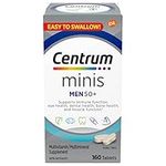 Centrum Men 50 Plus Multivitamins/Minerals Supplement for Men 50+, 160 Mini Tablets