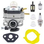 FitBest 753-06258A Carburetor for Ryobi RY251PH RY252CS RY253SS RY254BC MTD 753-06258 2 Cycle 25cc Gas Craftsman Cultivator String Trimmer Brush Cutter 307160001 316299372 316773800