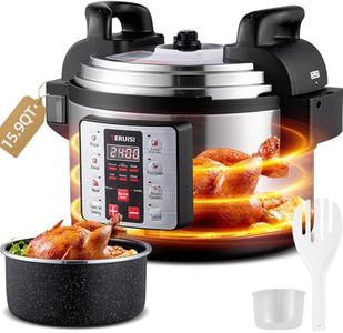 TERUISI 15.9QT/15L Commercial Pressure Cooker, 8-in-1 Multifunctional Large Pressure Cookers, 1700W Electric Pressure Canner with CE Certified,Non-stick Pot, Slow Cooker Rice Maker for 25-35 People