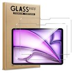 WFTE [2-Pack Screen Protector for Apple iPad Air 13 inch M4(2024) 7th Generation,Anti-Scratch,High Transparency,Anti-fingerprint,Bubble-Free,Dust-Free Premium Screen Protector Tempered Glass