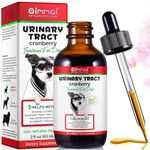 Urinary Tract Infection Treatment for Dogs, Dog Urinary Tract Support Drops, Natural UTI Treatment Supplement, Support Healthy Bladder & Kidney with Cranberries