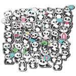 40 PCs Baby Panda Scrapbook Stickers for journals (A4 Size) Multicolored