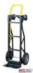 Harper Trucks 600lb/700lb Capacity Nylon Frame Convertible Hand Truck with 10" Solid Rubber Wheels - Assembly Required