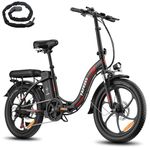 Fafrees Official Electric Bike for Adults,130KM Range, UK Legal Folding E-Bike 250W,36V 16AH Removable Battery, 7-Speed, 20 inch City & Mountain Electric Bicycle,Lightweight & Portable