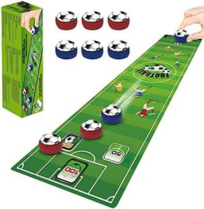 Lotvic Tabletop Game for Family Party, Tabletop Football Board Games, Tabletop Curling Game, Multifunction Table Shuffleboards, Family Indoor Interactive Game for Kids and Adults (Football)