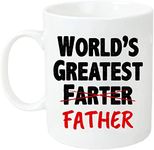 Funny Father's Day Gifts from Daughter Son,Dad Gift,World's Best Farter I Mean Father Gift for Dad New Dads Unique Gift for Dad Father Him from Wife Daughter Son 11OZ Ceramic Coffee Mug