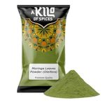 A Kilo of Spices | Premium 100% Moringa Oleifera Leaves Powder 1 Kg | Nutrient-Rich Superfood | Pure & Natural, Vegan, Non-GMO | Promotes Immune Health, Energy, and Overall Wellness