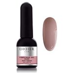 Didier Lab - Premium Fiber Gel Base Coat Nail Polish - Nail Strengthener with Vitamins - Long Lasting Nail Gel - Soak off Nude Gel Polish - LED UV Gel Nail Polish - Nude Nail Polish 10ml