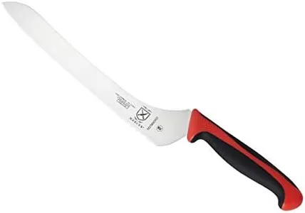 Mercer Culinary Millennia Offset Bread Knife, 9-Inch, Red