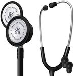 Greater Goods Dual-Head Stethoscope – Clinical Grade, Lightweight, High-Precision Sound, Ideal for Doctors, Nurses, Students, and Medical Professionals (Black)
