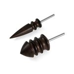 2pcs Leather Burnisher Bits for Rotary Tools, 2 Styles Leather Burnishing Tips Edge Burnishing Tool Polishing Head Accessories for Leather Craft Hand Making