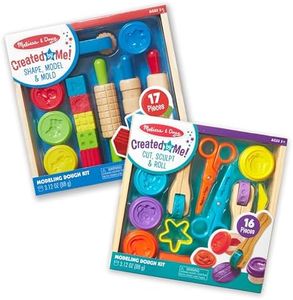 Melissa & Doug Clay Play Activity Set - with Sculpting Tools and 8 Tubs of Modeling Dough