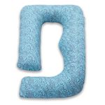 COOZLY G Shape Belly Back Pregnancy Pillow | G Shape Maternity Pillow with 100% Cotton Removable Covers | G Pregnancy Sleeping Pillow (Tree of Life)