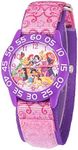 Disney Princess Kids' Plastic Time Teacher Analog Quartz Nylon Strap Watch