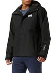 Helly Hansen Mens Seven J Rain Jacket, M, Black