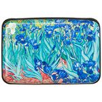 Airmors Credit Card Holder Aluminum Wallet Metal Hard Case RFID Blocking Mini Slim for Women Men (Vincent Van Gogh Irises)