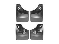 WeatherTech Custom No Drill Splash Guard MudFlaps for Ford F-150 - Front & Rear Set (110044-120044), Black