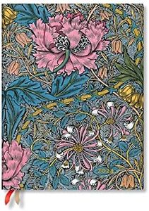 Morris Pink Honeysuckle (William Morris) Ultra 12-month Dayplanner 2024