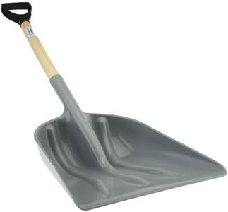 PRO SOURCE Polypropylene Blade Grain/Snow Scoop Shovel: D-Grip, 14" High x 18" Blade