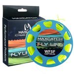 Maxcatch ECO Floating Fly Fishing Line Weight Forward Design with Welded Loop (1F,2F,3F,4F,5F,6F,7F,8F)(Fly Line-Fluo Yellow,WF6F)