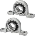 2 PCS Bearings Block Zinc Alloy Pillow Block Bearings Load Resistance Pillow Block Insert Bearing High Speed Ball Bearing Pillow Block Low Noise Bearing Pillow Block P004 (Inner Diameter: 20mm)