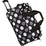 Rockland PRD322 Luggage Rolling Duffle Bag, New Black Dot, One Size, 22-Inch