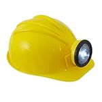 Widmann 03306 Adult Hard Plastic Builders Helmet with Light ? Yellow