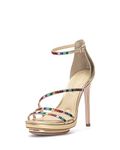 Jessica Simpson Women's Embla Platform Sandal Heeled, Gold, 6.5 UK