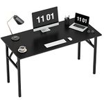 Need 47inch Folding Computer Desk Foldable Computer Table Writing Desk Folding Table Home Office Desk, with BIFMA Certification, Black, AC5CB-40-CA