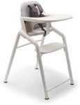 Bugaboo Giraffe Wooden Baby High Chair – Adjustable in 1 Second, Ergonomic & Easy Clean Highchair – Suitable from Birth with Newborn Set (Sold Separately) – FSC Beechwood & Bioplastic Design - White