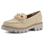 WHITE MOUNTAIN Women's Goodie Loafer, Butter Cream/Suede, 6