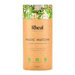 Rheal Magic Matcha 120g | 60 Servings | Contains Lion's Mane Mushroom & Ashwagandha | Supports Wellness Through Brain-Loving Superfoods | 100% Organic & Gluten Free | Plant Based | Certified B Corp