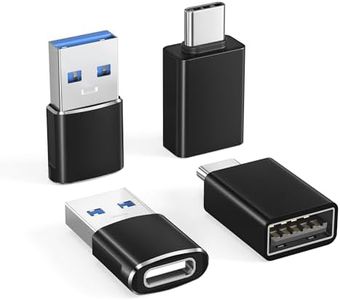 Basesailor USB to USB C Adapter with C Male to 3.0 Female Charger 4P,Thunderbolt 4 to Type A OTG Converter for MacBook,iPhone 14 13 12 Pro Max,Apple iWatch 8 7 SE,iPad 10 Air 4 5 Mini 6,Galaxy S23 S22