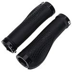 ZLXHDL 2 Pairs Bike Handlebar Grips, Single Lock on Bicycle Handle Bar, for BMX, Mountain, MTB, Beach Cruiser, Scooter, Soft Non-Slip-Rubber Hand Grip Comfortable Ergonomic(black)