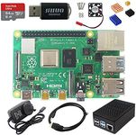 DIGISHUO Raspberry Pi 4B Model B 2GB RAM DIY Kit Case Fan SD Card Micro-SD HDMI (2G Module 8 in 1 Kit)