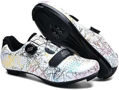 Hixingo Zapatilla de Ciclismo Carretera para Hombre, Zapatos Bicicleta de Carretera Exterior MTB Compatibles con SPD/SPD-SL Lock System, Zapatillas de Ciclismo Unisex Respirables