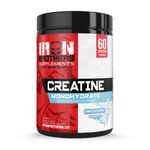 Iron Brothers Supplements - Pure Creatine Monohydrate Powder 300g - Creatine Powder for Post-Workout Muscle Building, Strength Gains - Performance Booster for Men and Women | Unflavored - 60 Servings