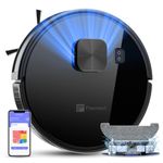 Flexnest 3-in-1 Laser Robot Vacuum Cleaner, 2024 New Launch, Powerful Suction, Long Battery, Advanced Navigation Technology & Smart Mapping - Black