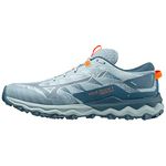 Mizuno Men's Wave Daichi 7 Trail Running Shoe, Forget-Me-Not/Provincial Blue/Light Orange, 7 UK