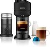 Nespresso Vertuo Next Coffee Machine by De'Longhi with Aeroccino Milk Frother, Over 30 Varieties of Pods, 6 Coffee Cup Sizes, Latte, Cappuccino, Starter Capsule Set Included, EN120.BMAE, Matte Black