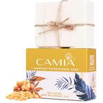 CAMIA - 100% Natural & Handmade Organic Frankincense Soap For Bath |Natural Soap For Anti Aging & Helps in Skin Regeneration | Free From Artificial Color & Fragrance | Made With Natural Oils | 125 Gm