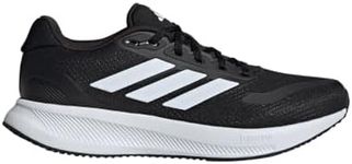 adidas Men's Run Falcon 5, Black/White/Black, 9